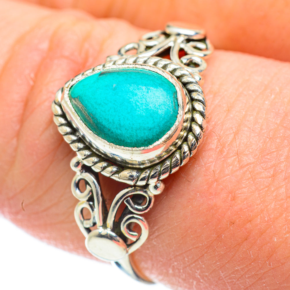 Tibetan Turquoise Rings handcrafted by Ana Silver Co - RING51896