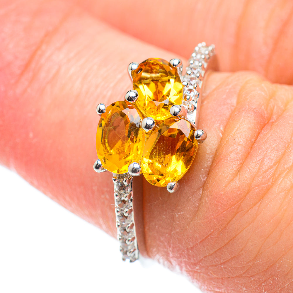 Citrine Rings handcrafted by Ana Silver Co - RING51908