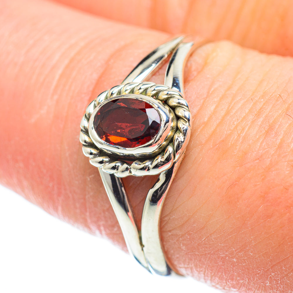 Garnet Rings handcrafted by Ana Silver Co - RING51909