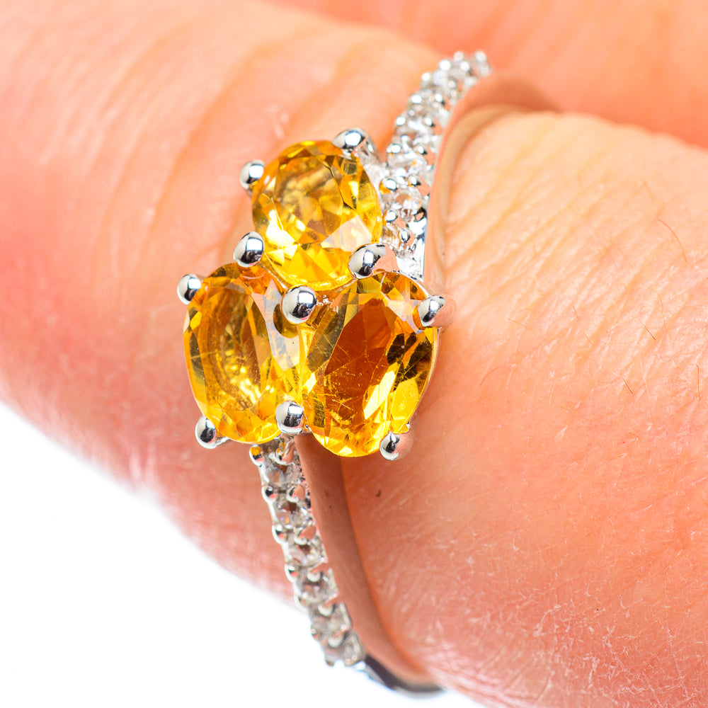 Citrine Rings handcrafted by Ana Silver Co - RING51936