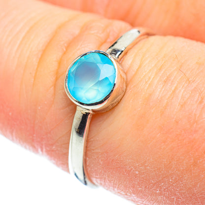 Aqua Chalcedony Rings handcrafted by Ana Silver Co - RING51951