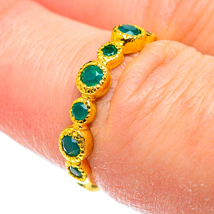 Green Onyx Rings handcrafted by Ana Silver Co - RING51959