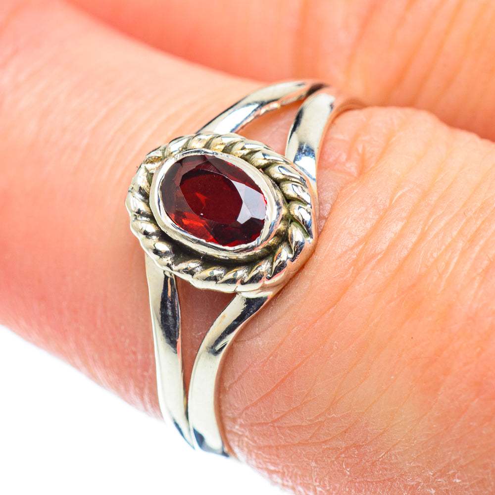 Garnet Rings handcrafted by Ana Silver Co - RING51988