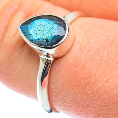 Labradorite Rings handcrafted by Ana Silver Co - RING51999
