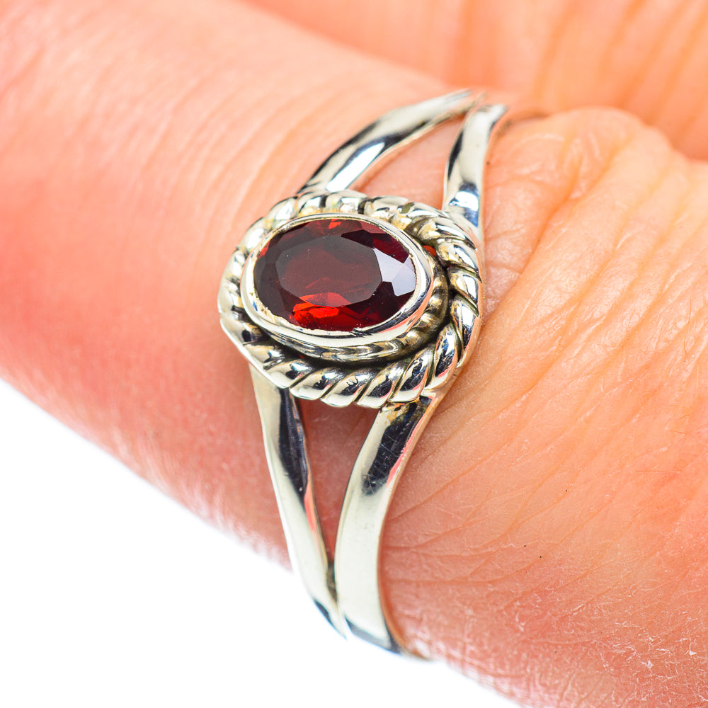 Garnet Rings handcrafted by Ana Silver Co - RING52029