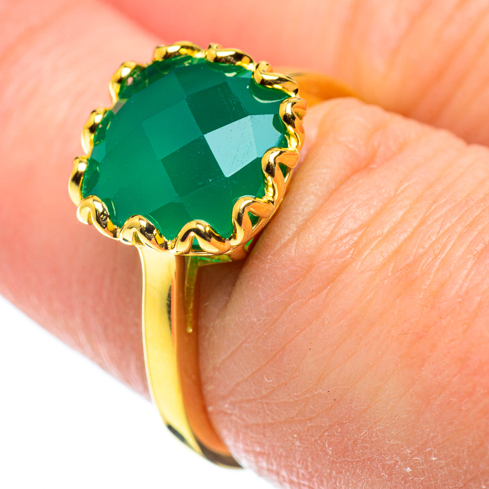 Green Onyx Rings handcrafted by Ana Silver Co - RING52046