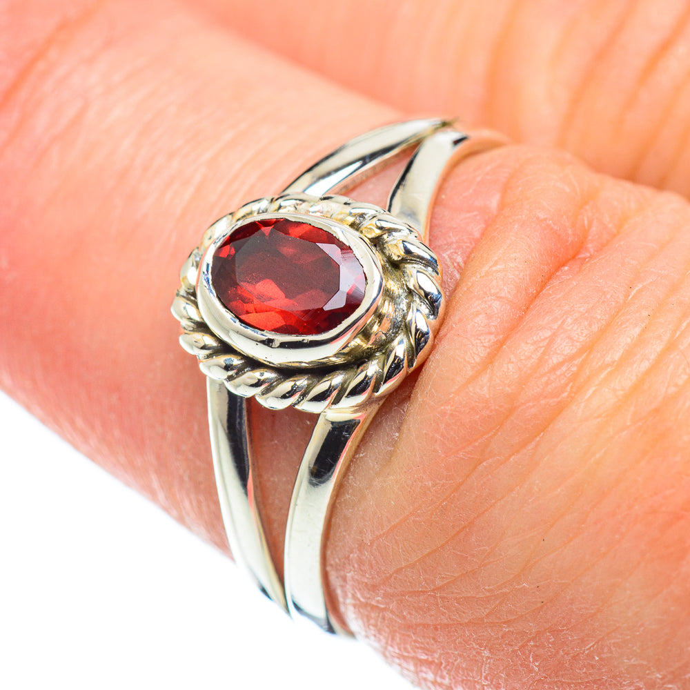 Garnet Rings handcrafted by Ana Silver Co - RING52048