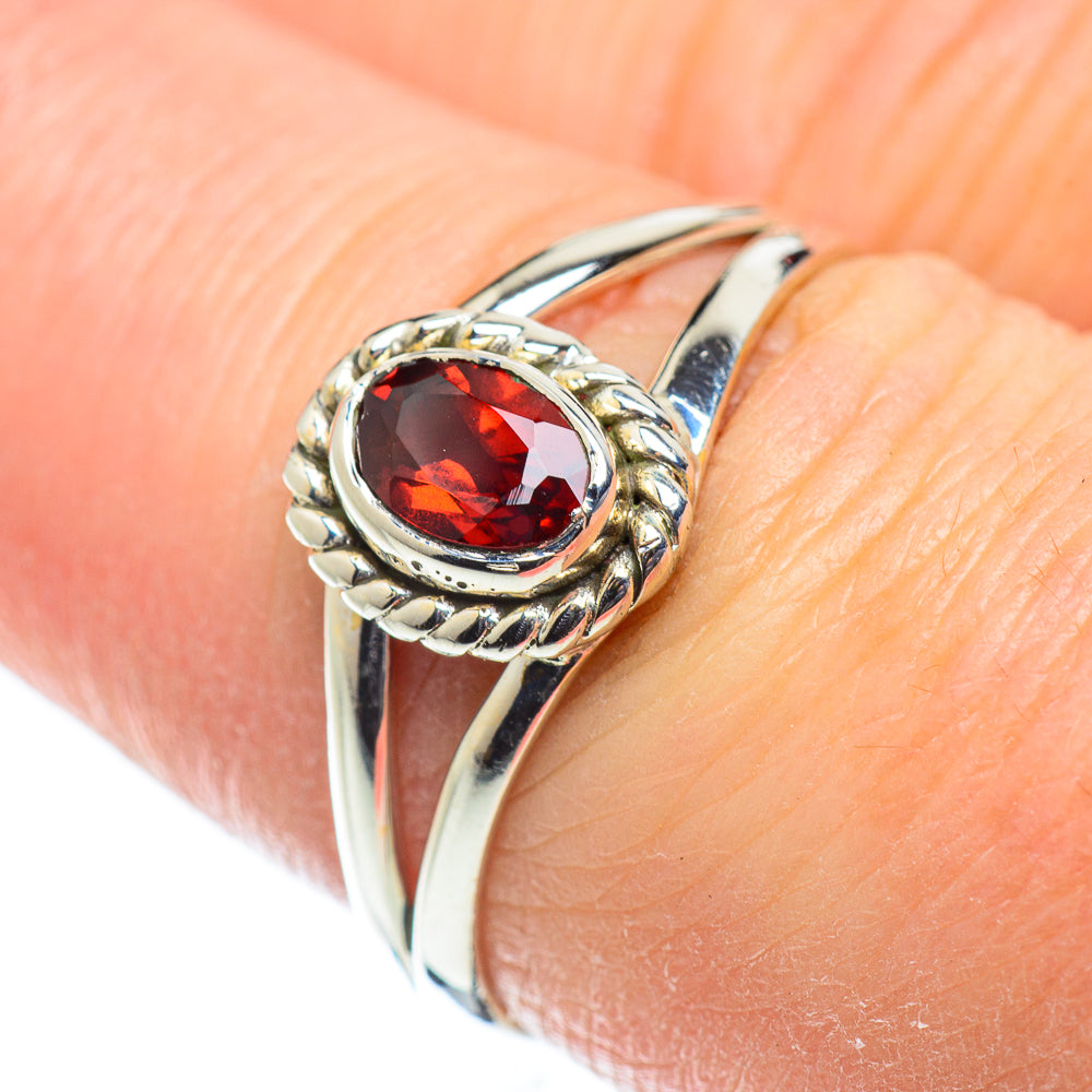 Garnet Rings handcrafted by Ana Silver Co - RING52066