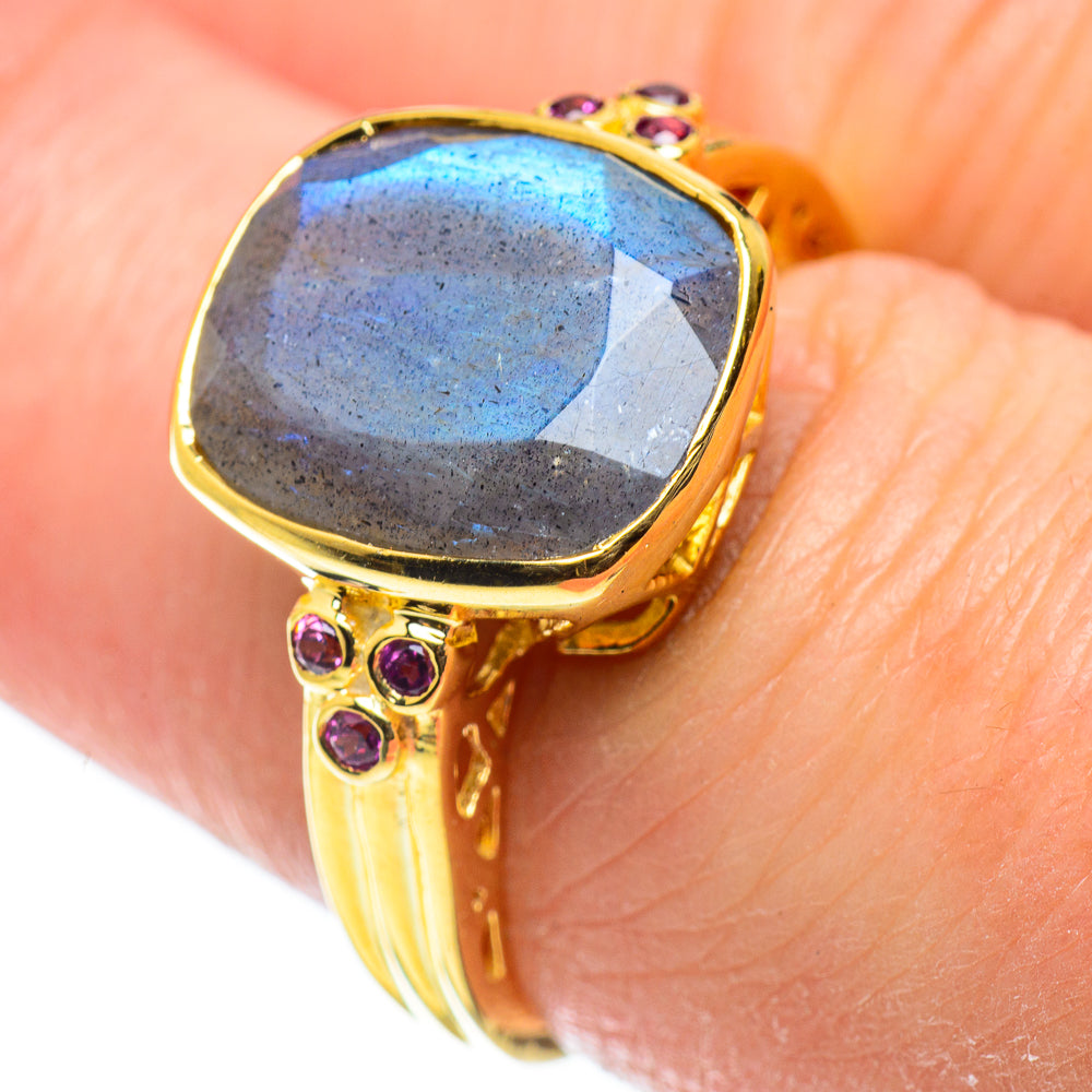 Labradorite Rings handcrafted by Ana Silver Co - RING52095