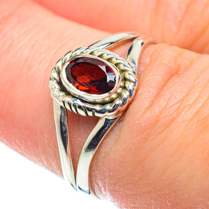 Garnet Rings handcrafted by Ana Silver Co - RING52102
