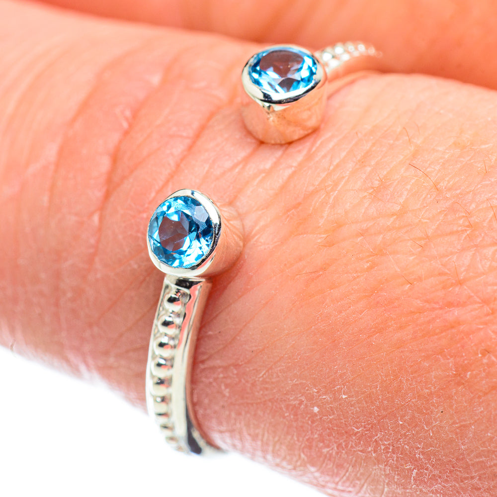 Blue Topaz Rings handcrafted by Ana Silver Co - RING52111