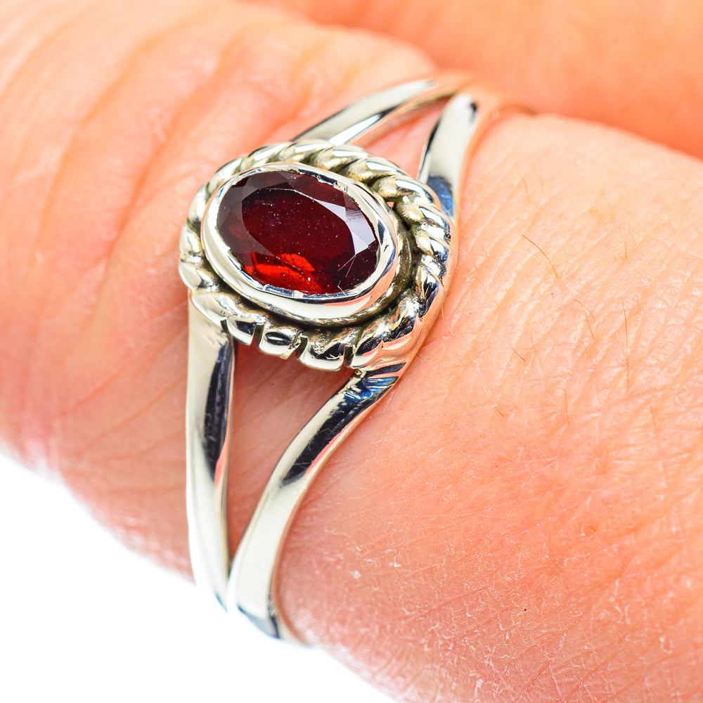 Garnet Rings handcrafted by Ana Silver Co - RING52118
