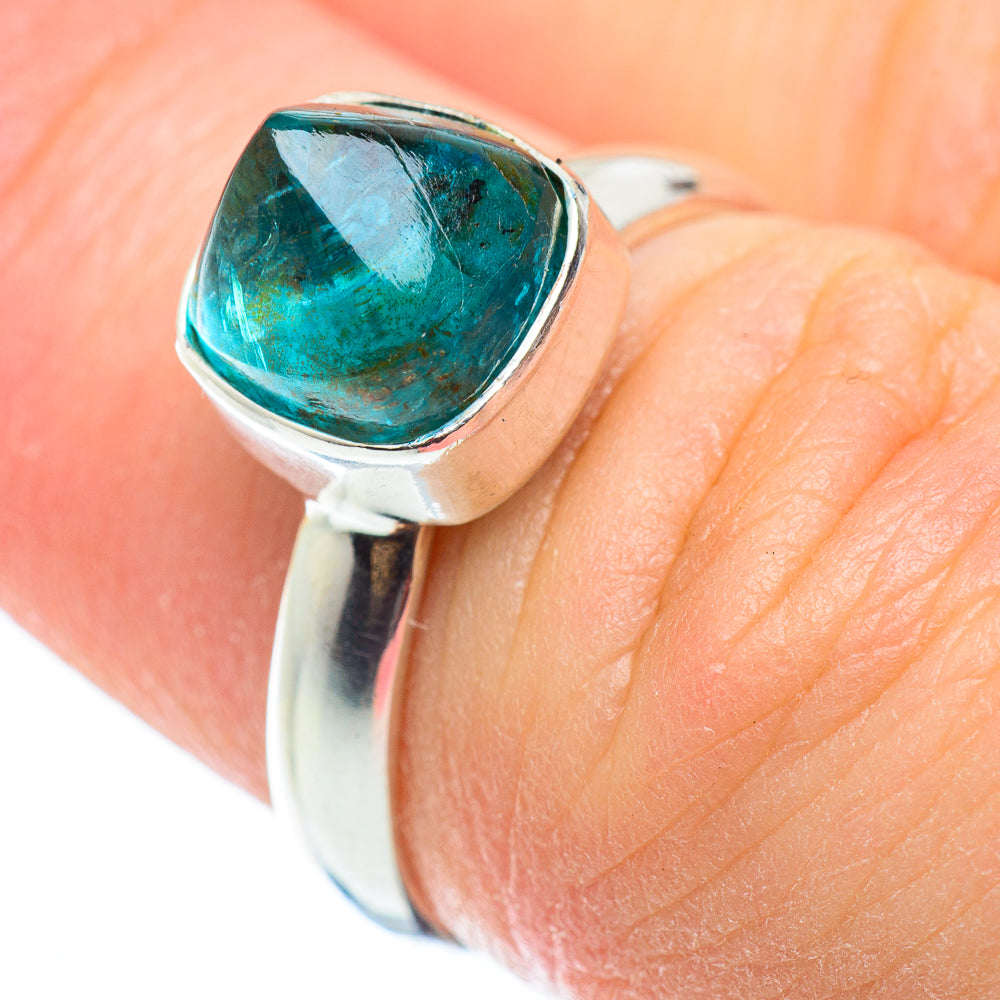 Blue Fluorite Rings handcrafted by Ana Silver Co - RING52180