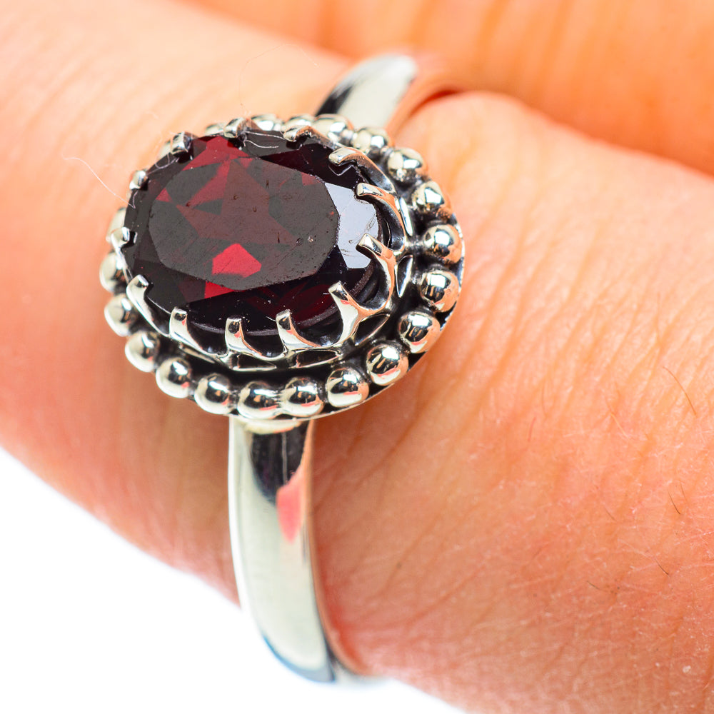 Garnet Rings handcrafted by Ana Silver Co - RING52224