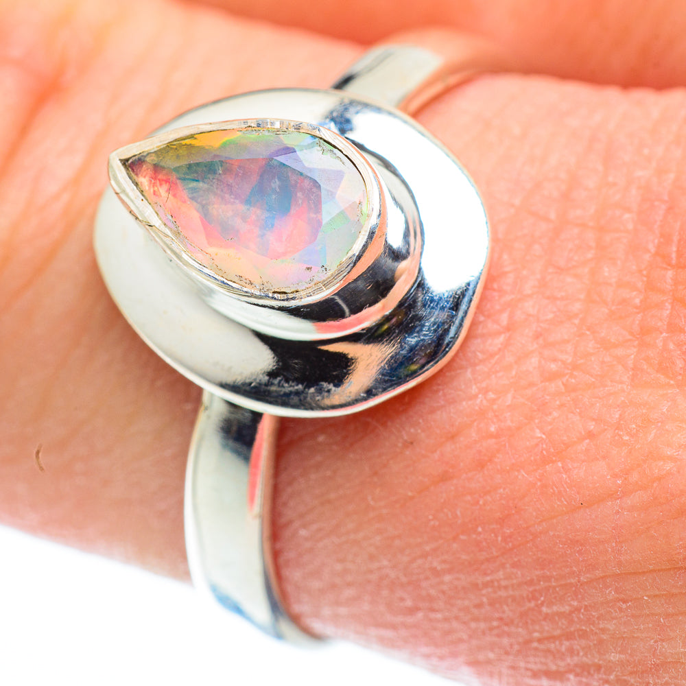 Ethiopian Opal Rings handcrafted by Ana Silver Co - RING52237