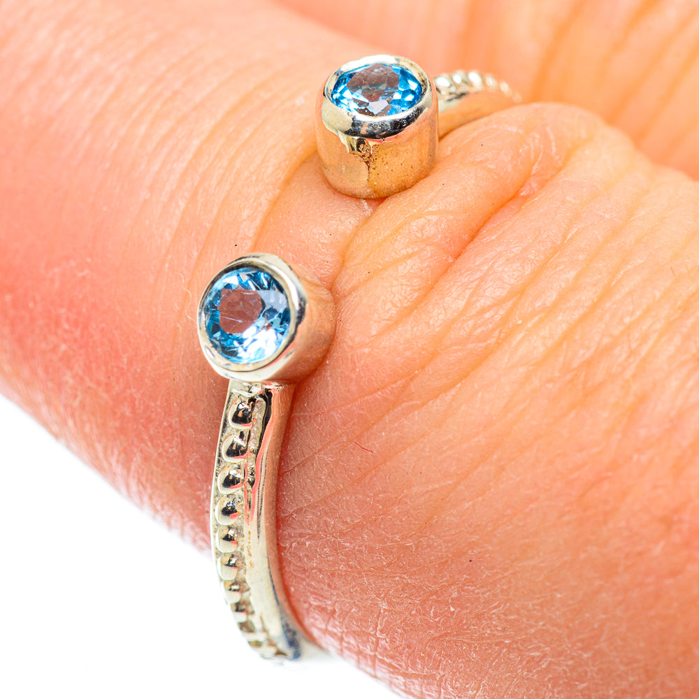 Blue Topaz Rings handcrafted by Ana Silver Co - RING52242