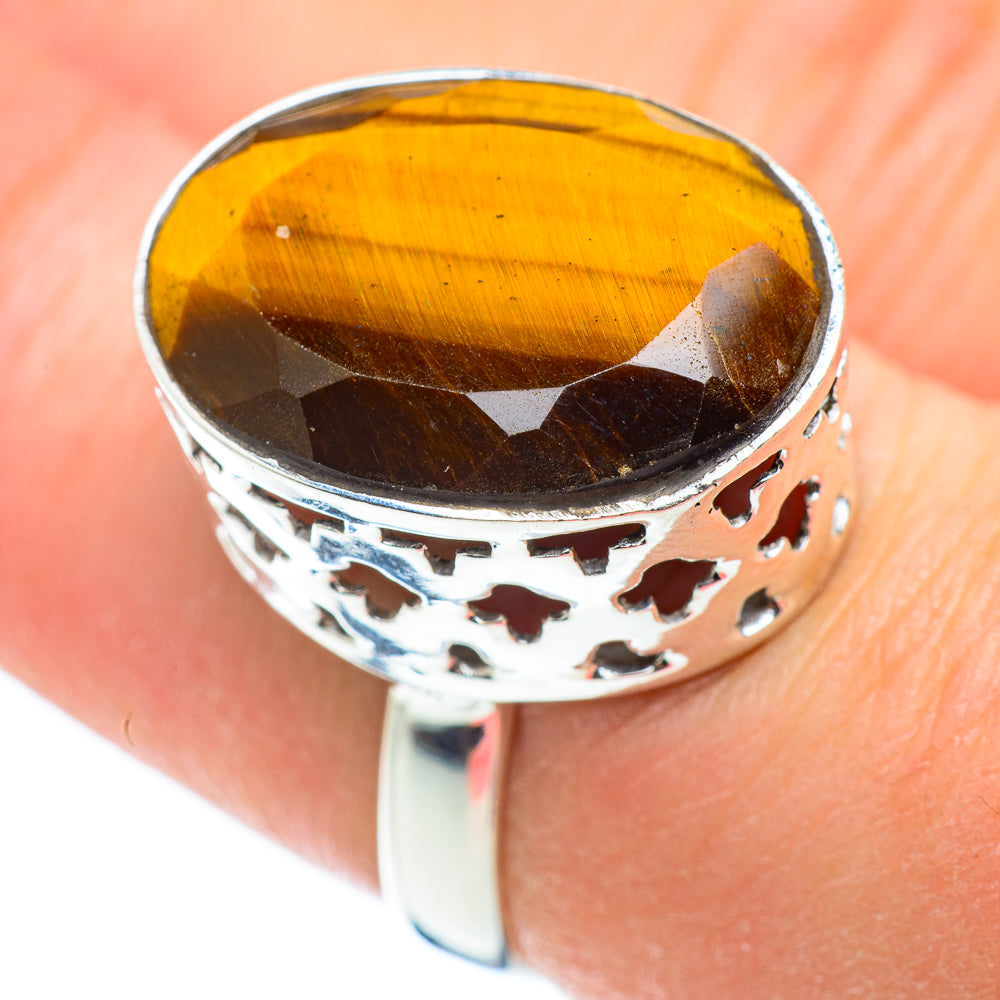 Tiger Eye Rings handcrafted by Ana Silver Co - RING52250