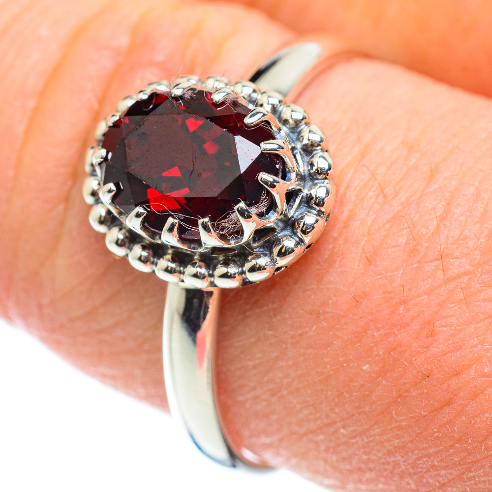 Garnet Rings handcrafted by Ana Silver Co - RING52254