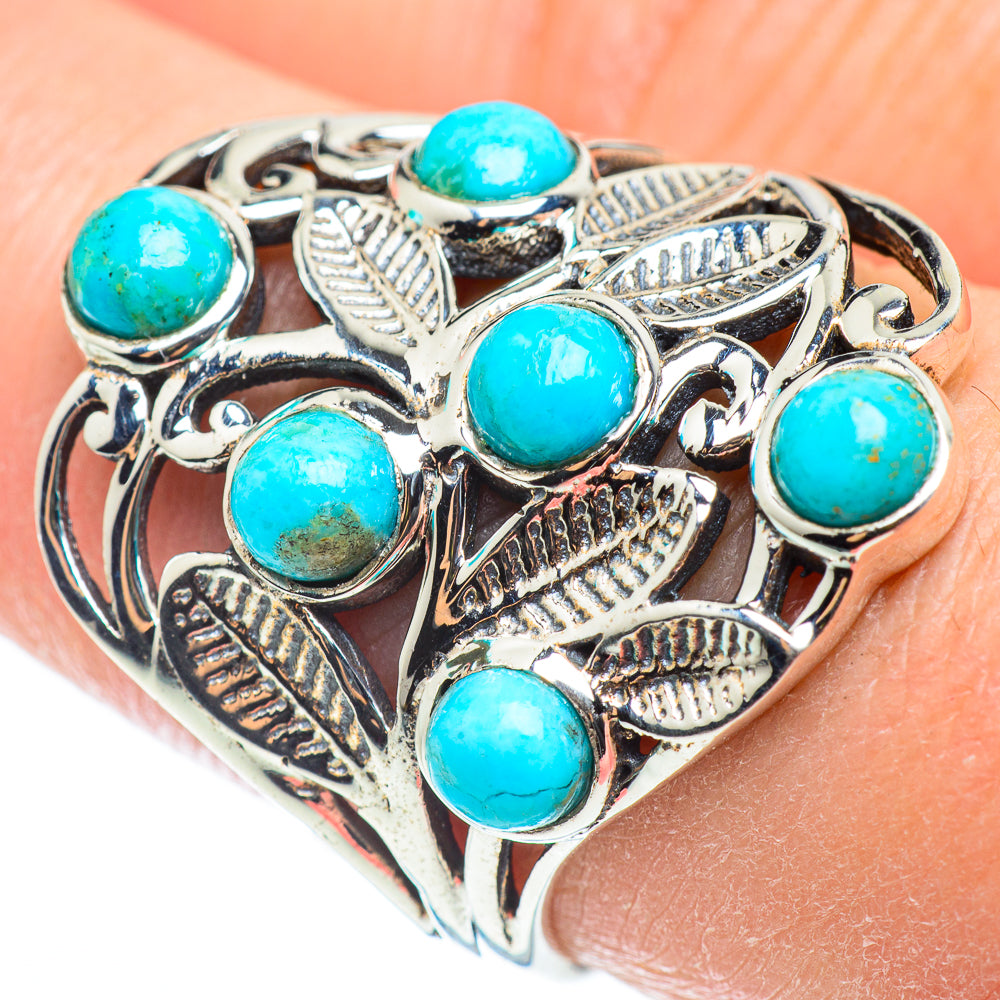 Tibetan Turquoise Rings handcrafted by Ana Silver Co - RING52271