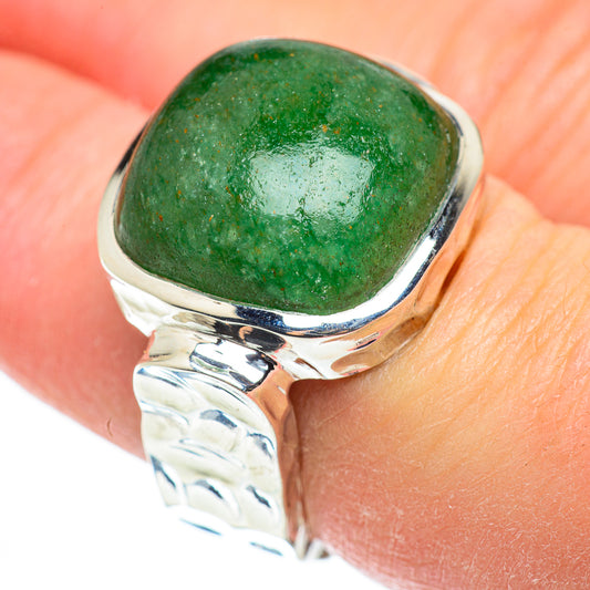 Green Aventurine Rings handcrafted by Ana Silver Co - RING52277