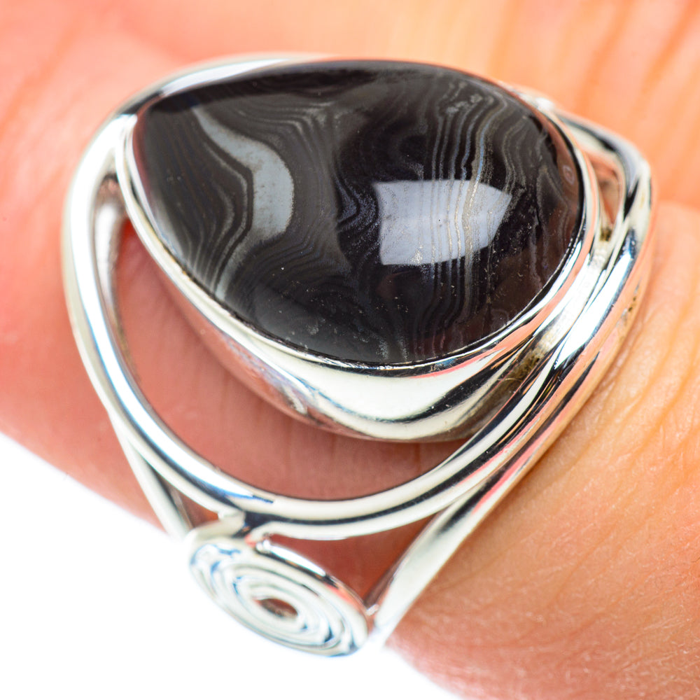Psilomelane Rings handcrafted by Ana Silver Co - RING52288