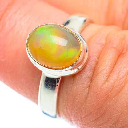 Ethiopian Opal Rings handcrafted by Ana Silver Co - RING52291