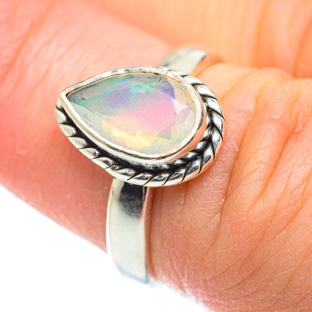 Ethiopian Opal Rings handcrafted by Ana Silver Co - RING52294