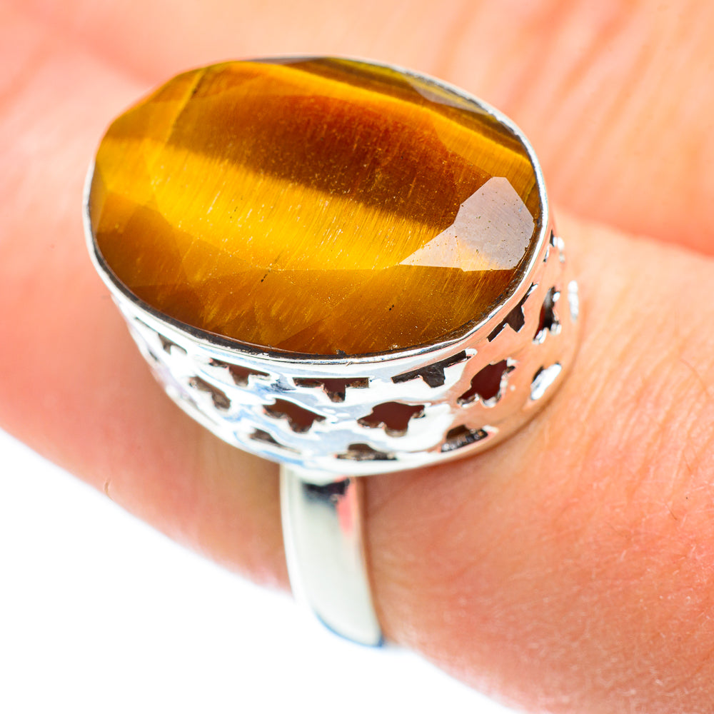 Tiger Eye Rings handcrafted by Ana Silver Co - RING52305