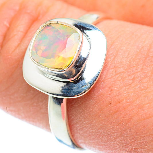 Ethiopian Opal Rings handcrafted by Ana Silver Co - RING52316