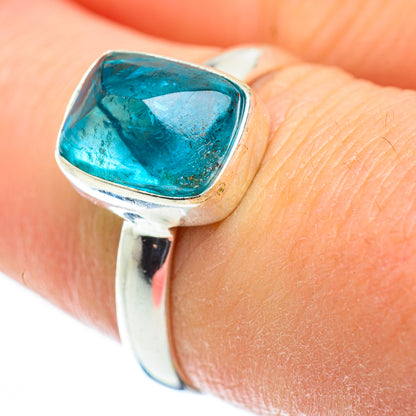 Blue Fluorite Rings handcrafted by Ana Silver Co - RING52320