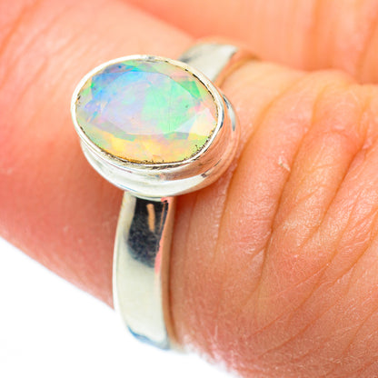 Ethiopian Opal Rings handcrafted by Ana Silver Co - RING52335