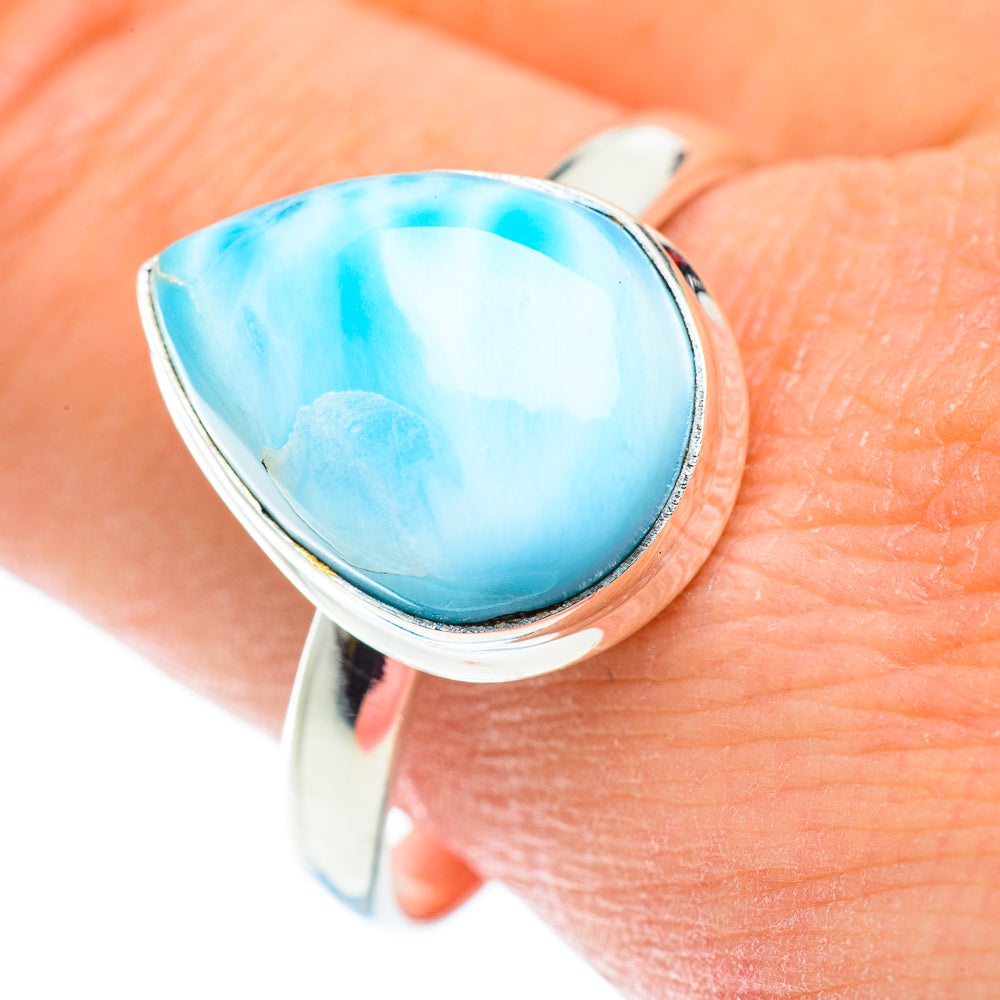 Larimar Rings handcrafted by Ana Silver Co - RING52341
