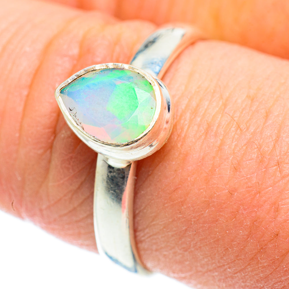 Ethiopian Opal Rings handcrafted by Ana Silver Co - RING52354