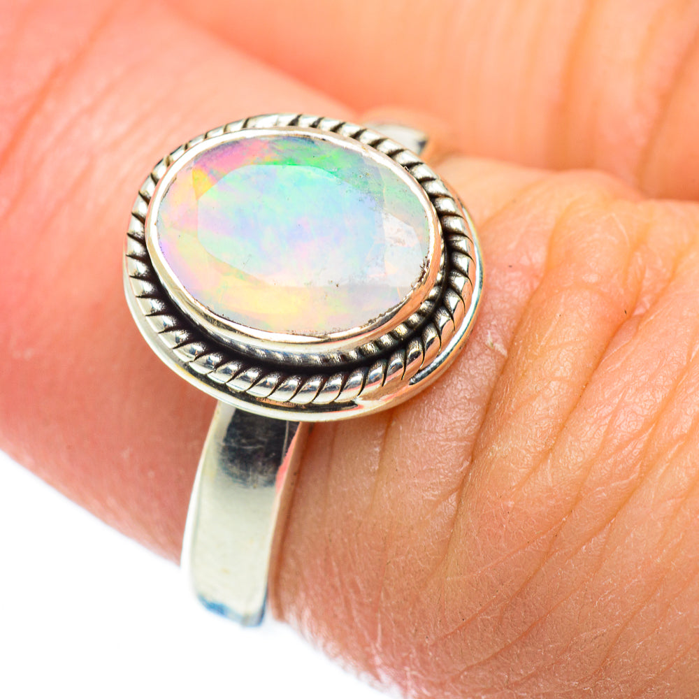 Ethiopian Opal Rings handcrafted by Ana Silver Co - RING52370