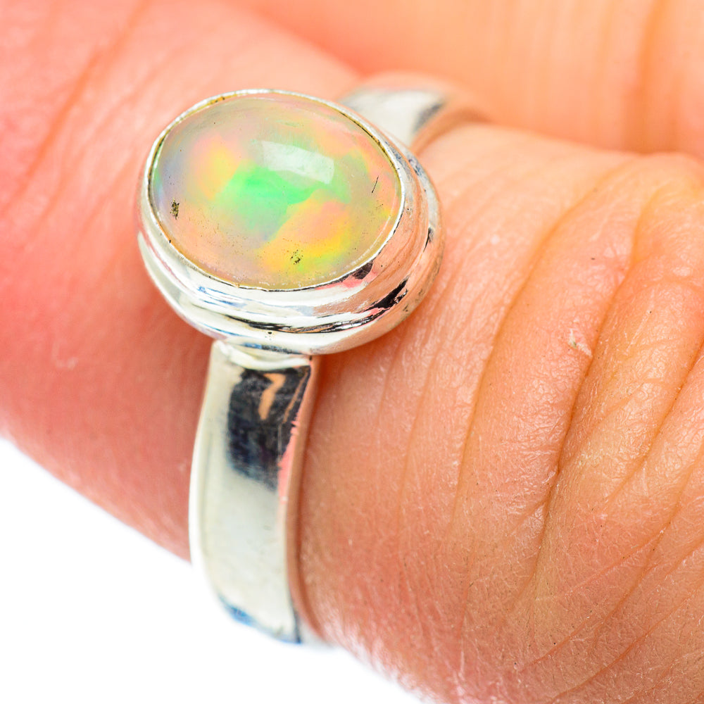 Ethiopian Opal Rings handcrafted by Ana Silver Co - RING52371
