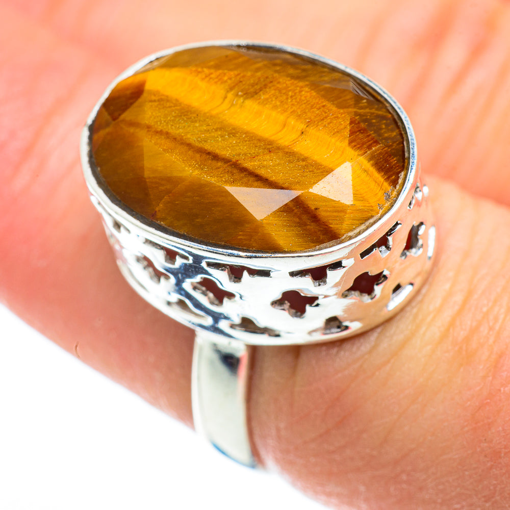 Tiger Eye Rings handcrafted by Ana Silver Co - RING52382