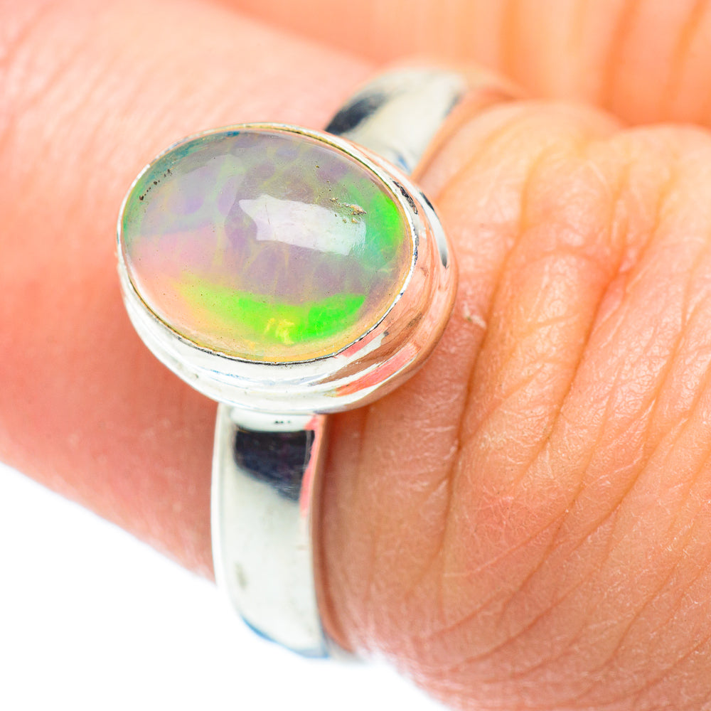 Ethiopian Opal Rings handcrafted by Ana Silver Co - RING52387