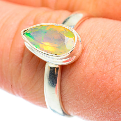 Ethiopian Opal Rings handcrafted by Ana Silver Co - RING52417