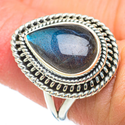 Labradorite Rings handcrafted by Ana Silver Co - RING52419