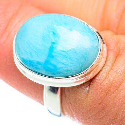 Larimar Rings handcrafted by Ana Silver Co - RING52469