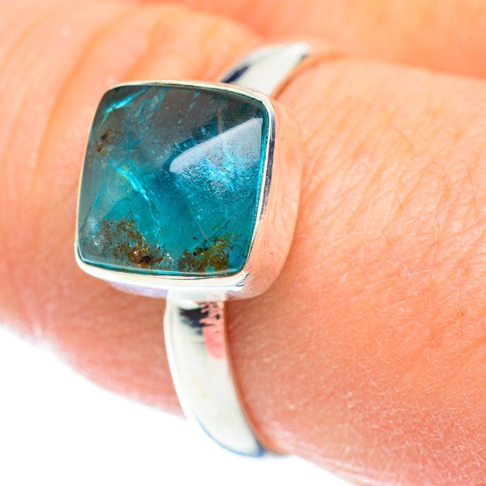 Blue Fluorite Rings handcrafted by Ana Silver Co - RING52479