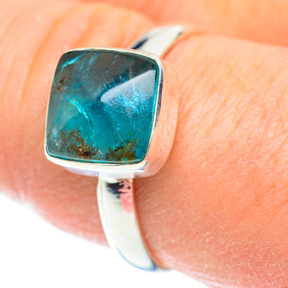 Blue Fluorite Rings handcrafted by Ana Silver Co - RING52479