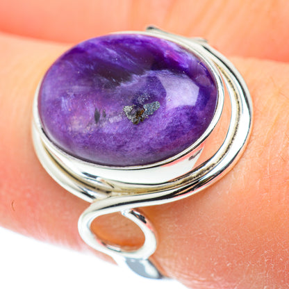 Charoite Rings handcrafted by Ana Silver Co - RING52509