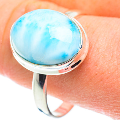 Larimar Rings handcrafted by Ana Silver Co - RING52520