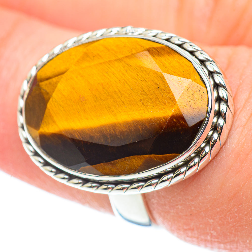 Tiger Eye Rings handcrafted by Ana Silver Co - RING52527