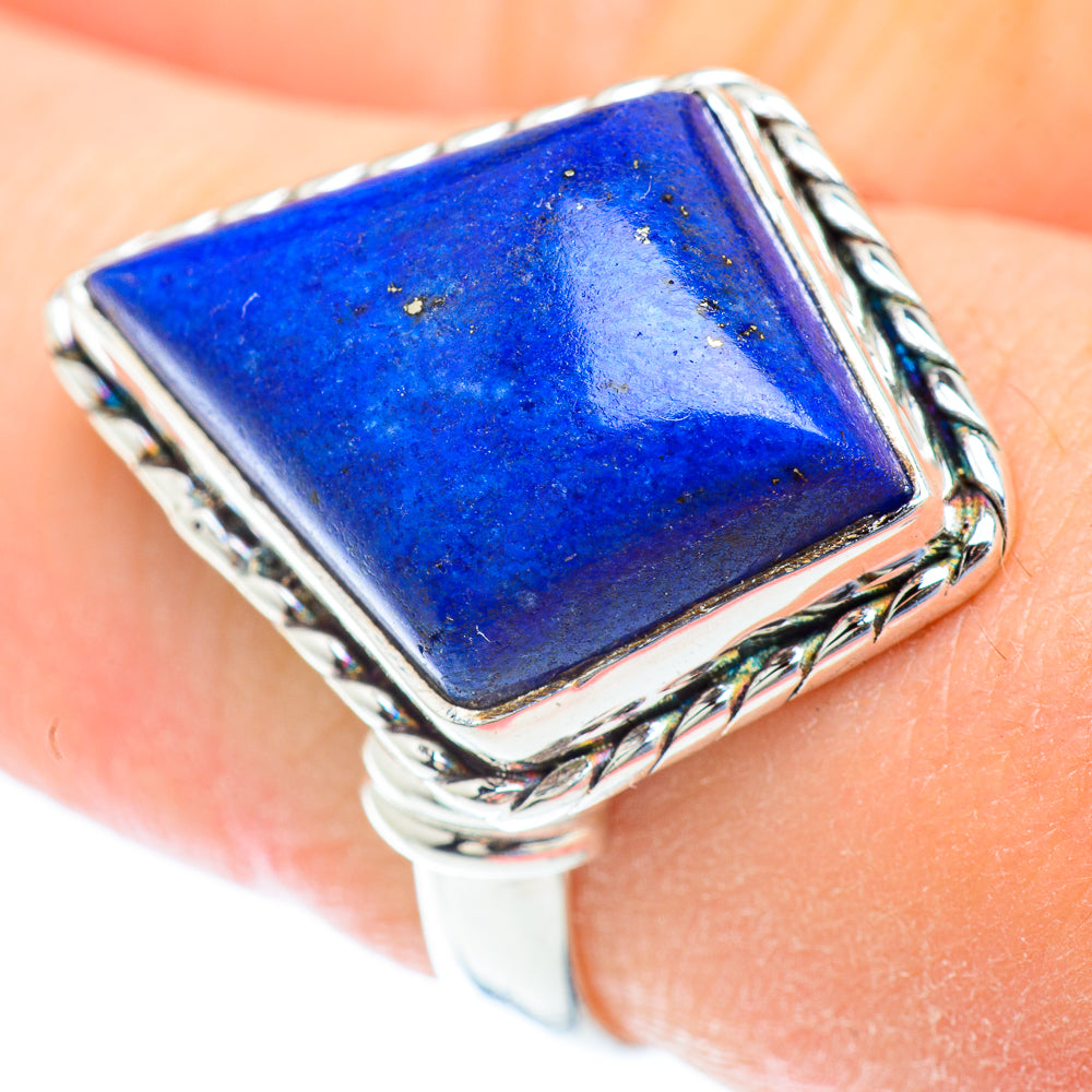 Lapis Lazuli Rings handcrafted by Ana Silver Co - RING52581