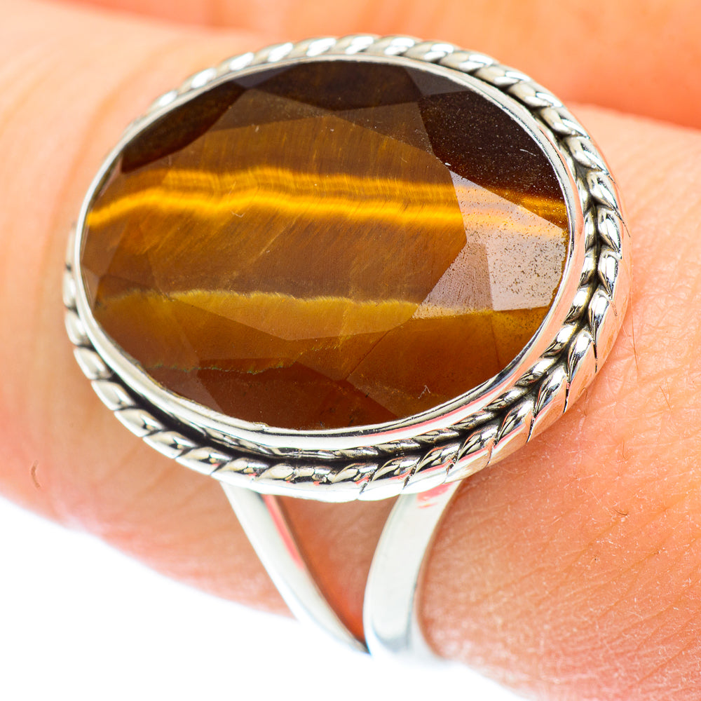 Tiger Eye Rings handcrafted by Ana Silver Co - RING52590