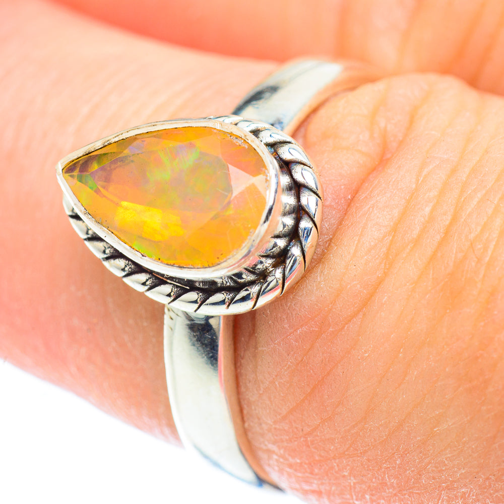 Ethiopian Opal Rings handcrafted by Ana Silver Co - RING52602