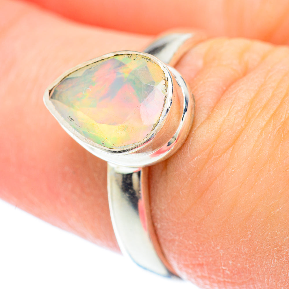 Ethiopian Opal Rings handcrafted by Ana Silver Co - RING52603