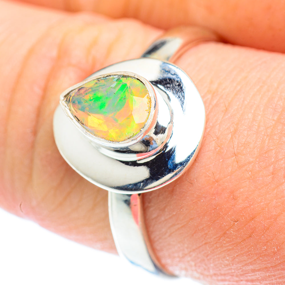 Ethiopian Opal Rings handcrafted by Ana Silver Co - RING52605